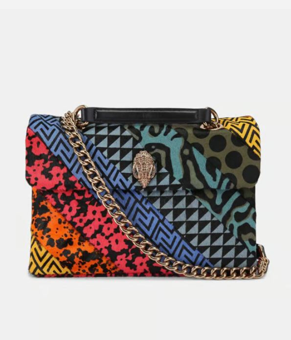 Bolso bandolera Kensington Mediano de piel estampada